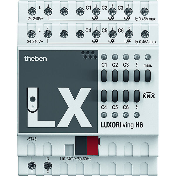 Theben Smart Home-System Heizungsaktor 6-fach LUXORliving H6